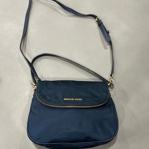 Michael Kord blue crossbody